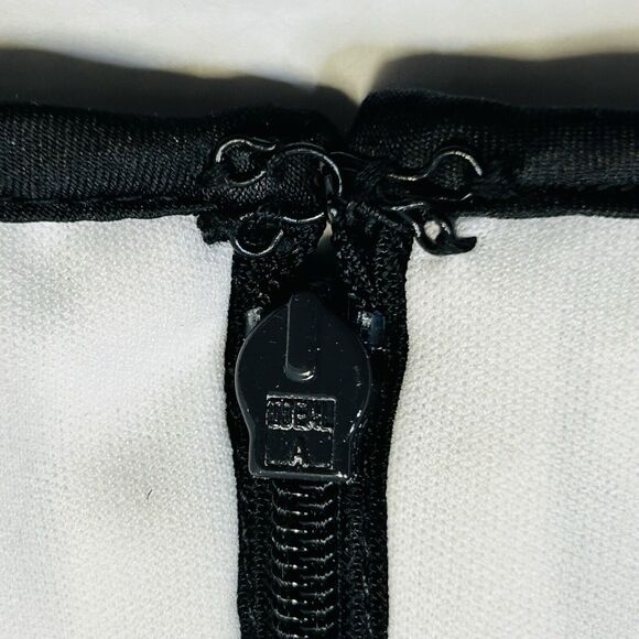 Adrianna Papell Dress Size 14 Petite Black And White Sleeveless A Line Party - Picture 7 of 13